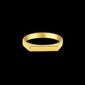 Gold Bar Signet Ring
