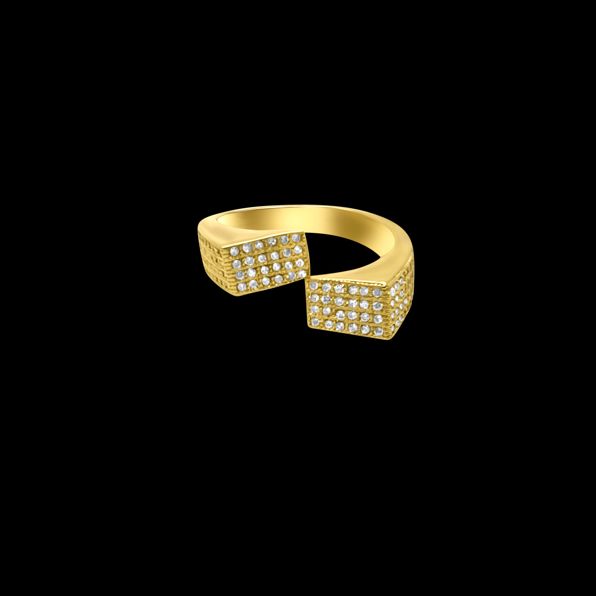 Pavé Bypass Ring