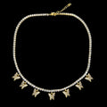 Butterfly Tennis Necklace