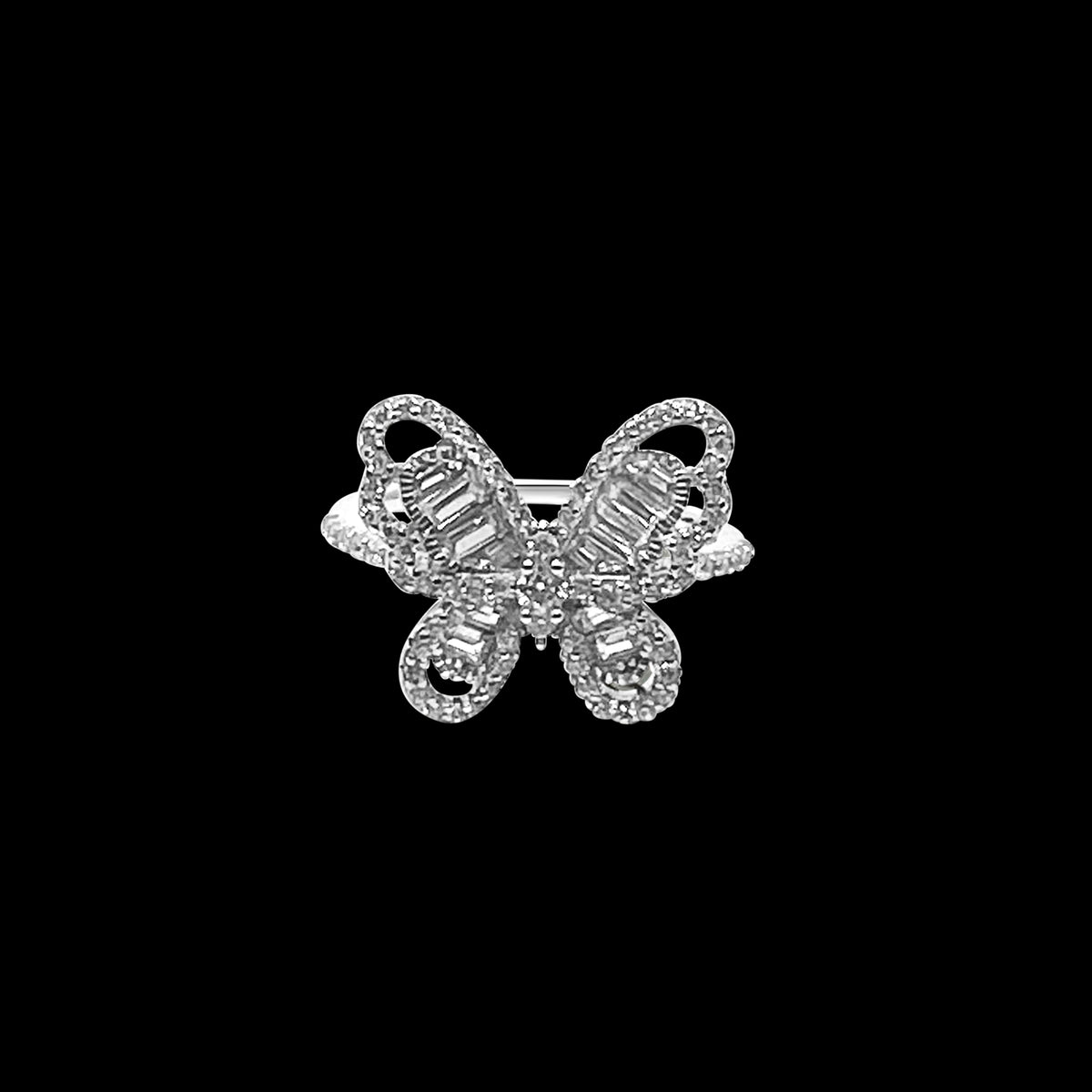 Butterfly CZ Ring
